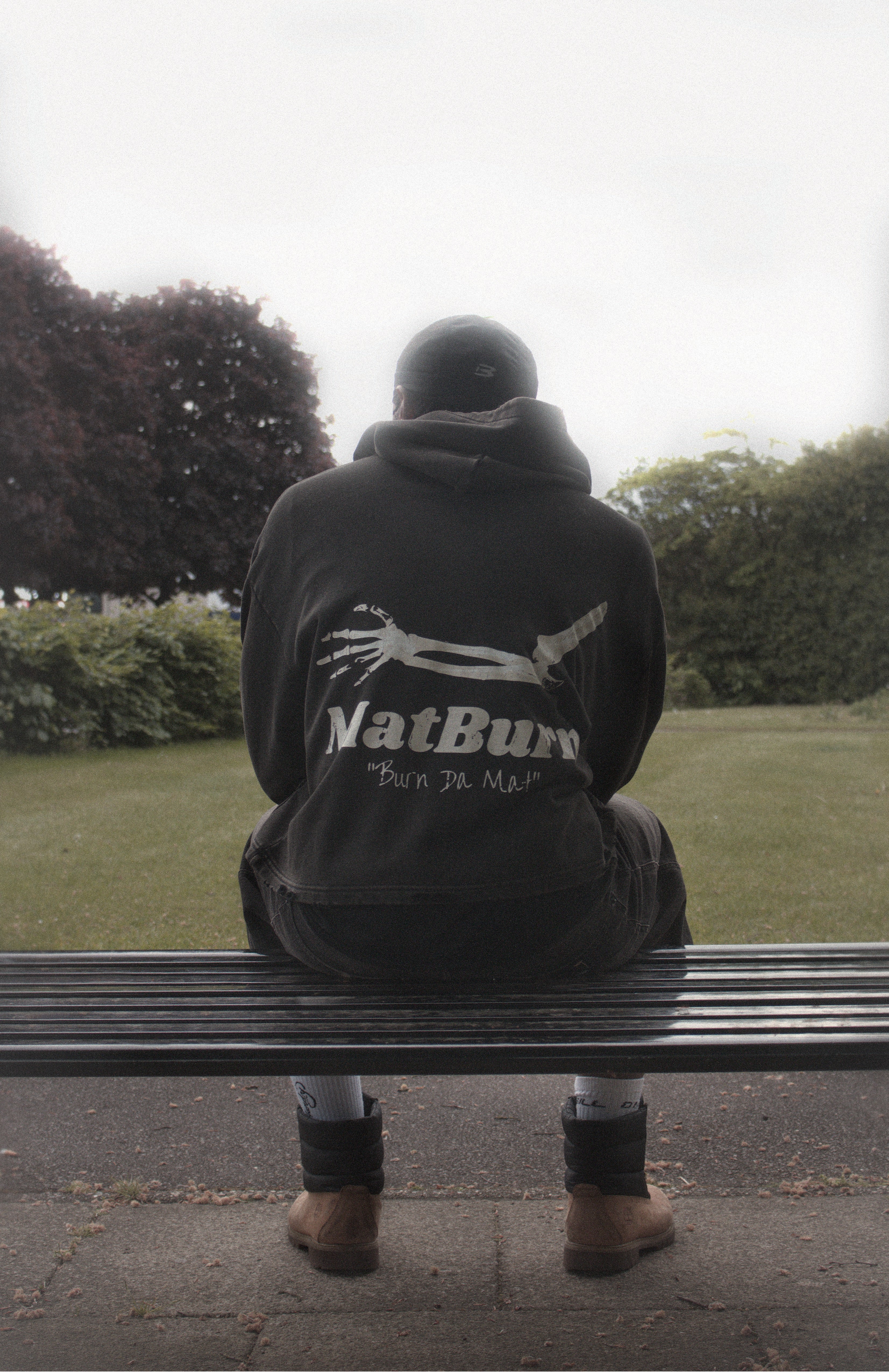 Fracture Hoodie — Vintage Black