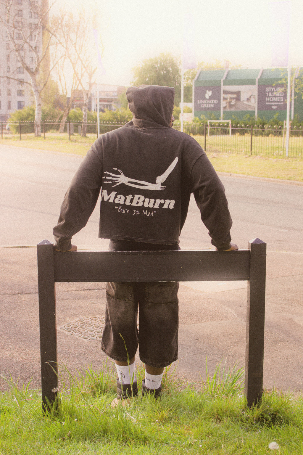 Fracture Hoodie — Vintage Black