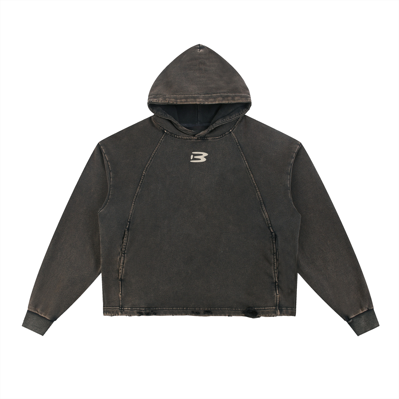 Fracture Hoodie — Vintage Black