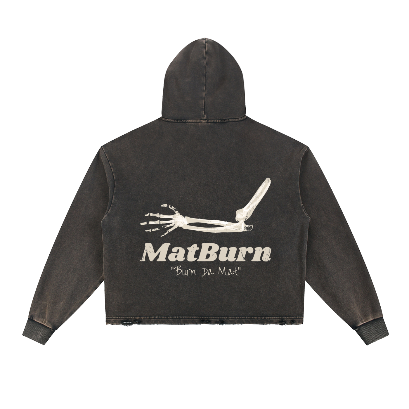 Fracture Hoodie — Vintage Black