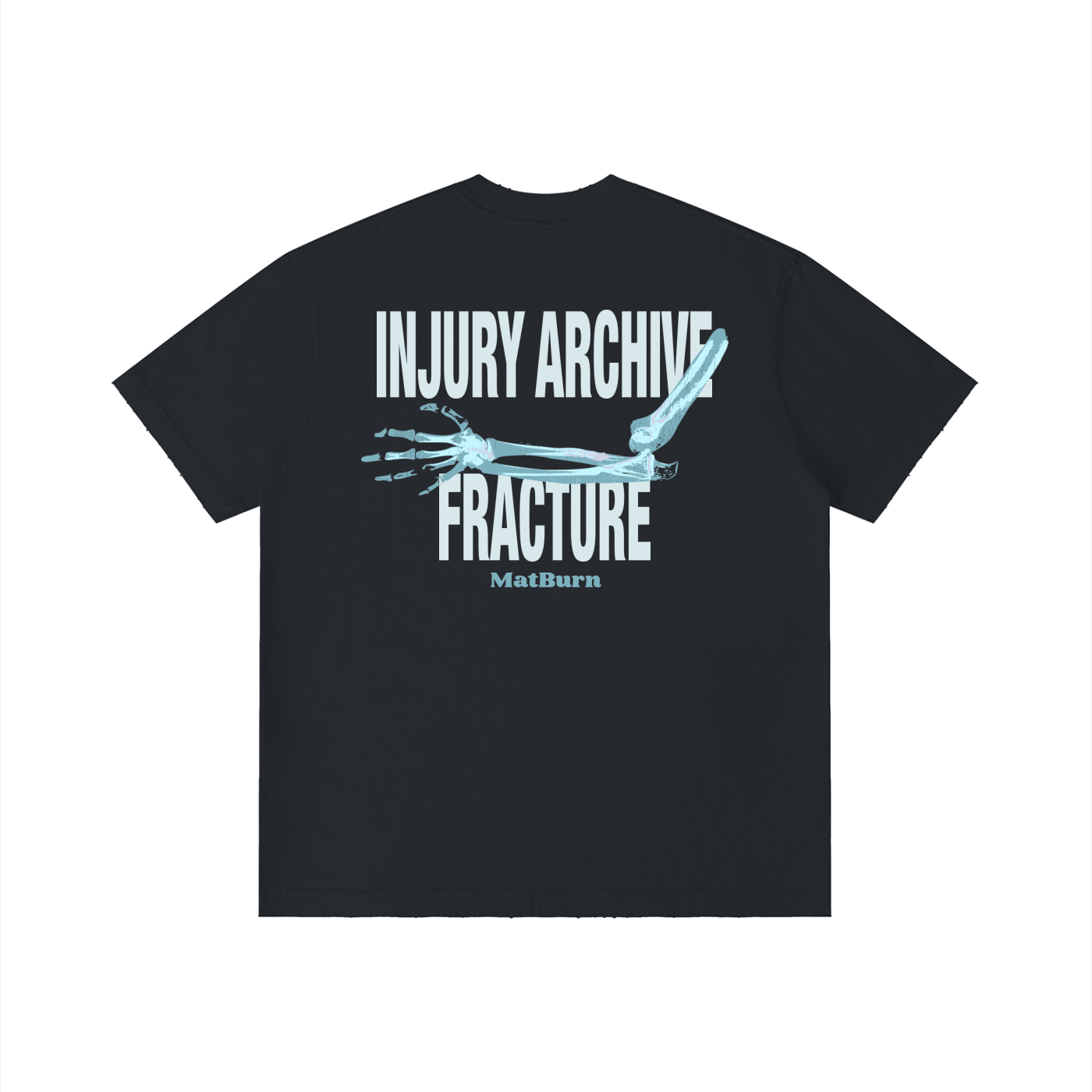 Injury Archive Tee — Washed Black